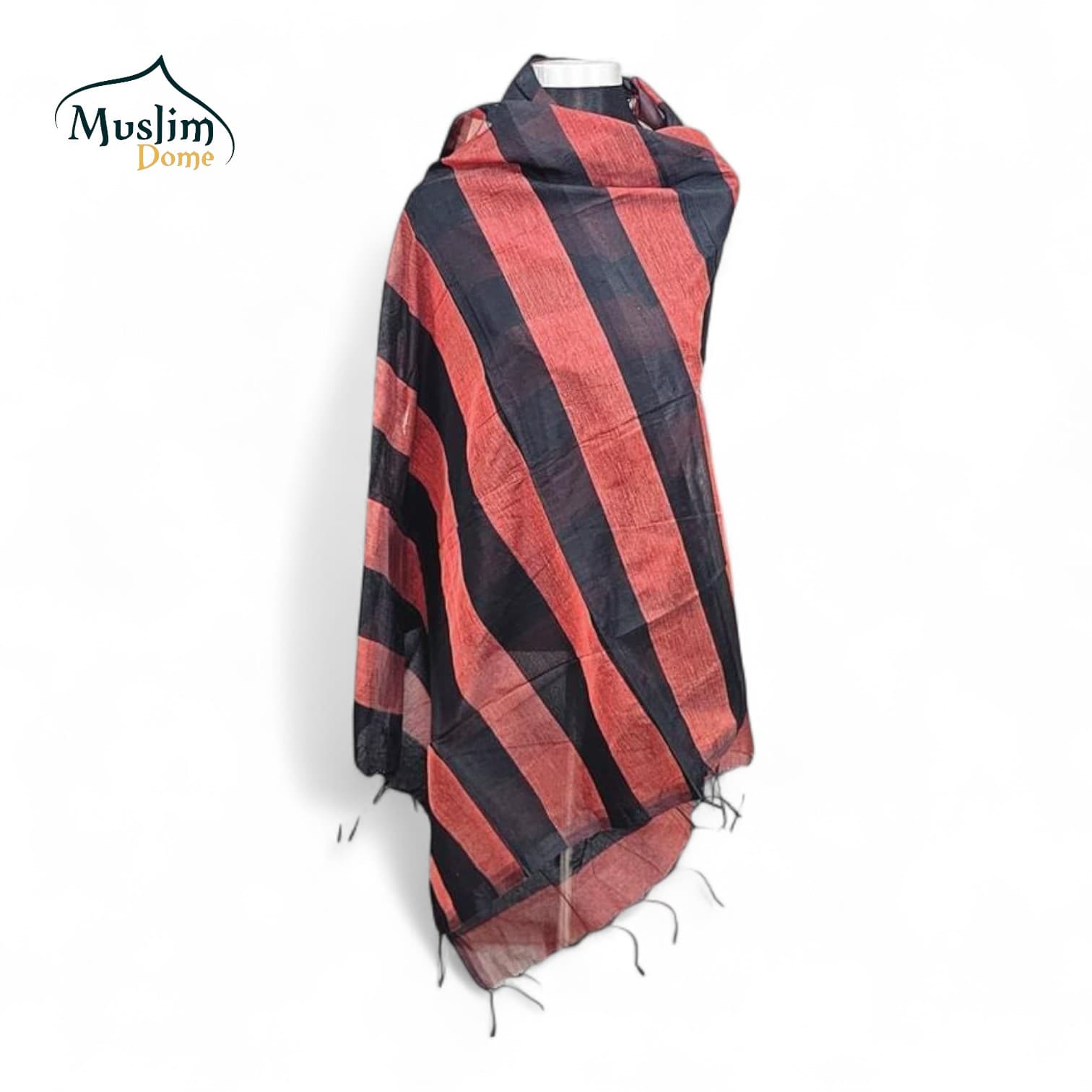 Jamdani Half Silk Scarf – (Tangail Handloom)